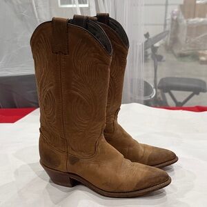 Abilene Boot Co. Tan Heeled Boots